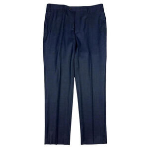 Corneliani Virgin Wool Dress Pant Trousers Blue Size 50 -6  EU | 34 W